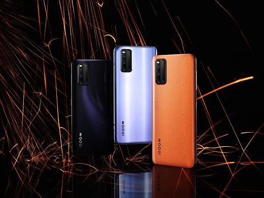 iQOO3 5G系列美图 驭影黑、流光银、拉力橙