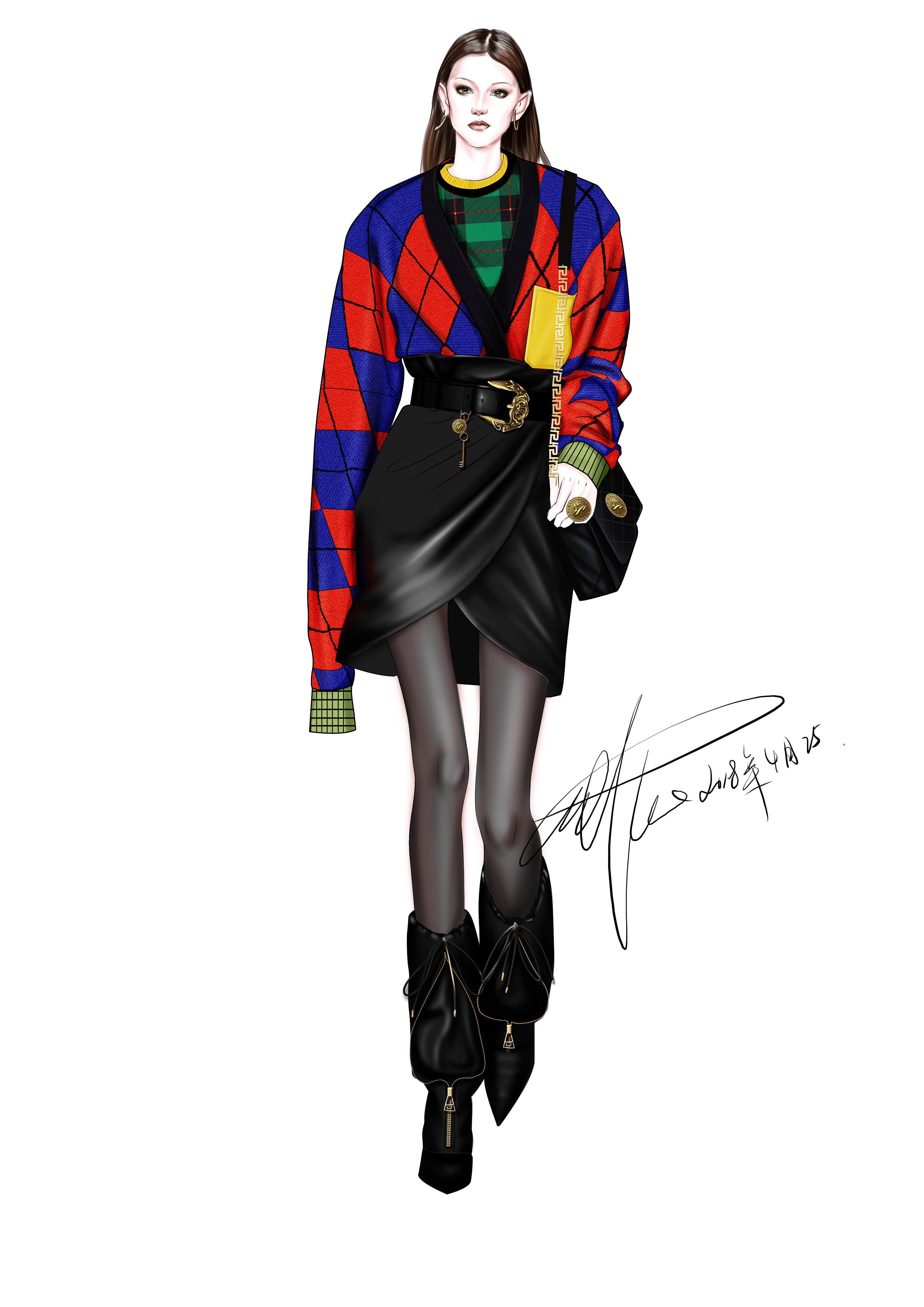 电脑时装绘图|服装|其他服装|林严俊 - 原创作品 - 站酷 (zcool)