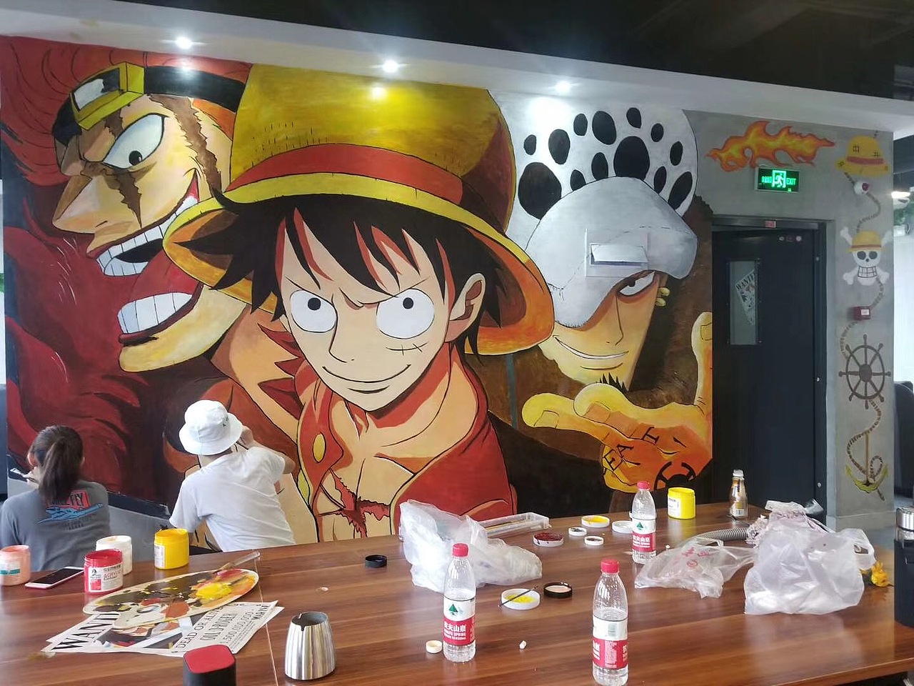 墙绘部分展示(因为热爱 所以坚持)