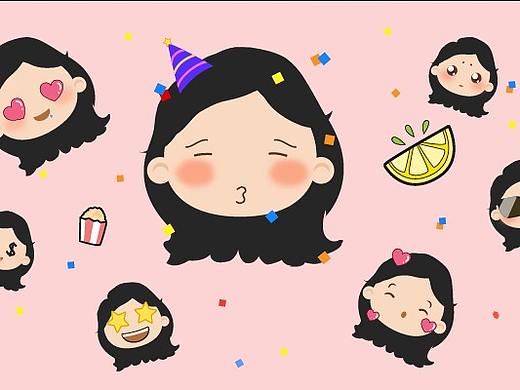 表情（个人主页-ZMzIwNTE3NDQ=） - 网络表情 - 站酷设计师茵茵茵茵原创素材 - 站酷ZCOOL