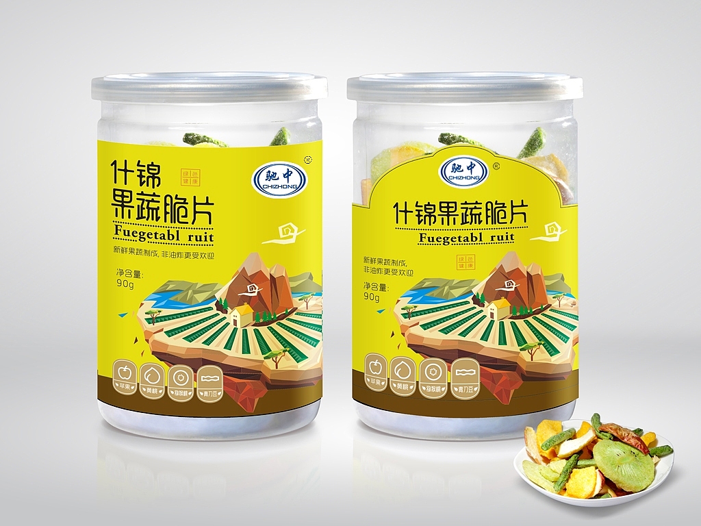 果蔬脆皮包装（图ZNjc1MjY0MDQ=） - 包装 - 站酷设计师Collin2016原创素材 - 站酷ZCOOL