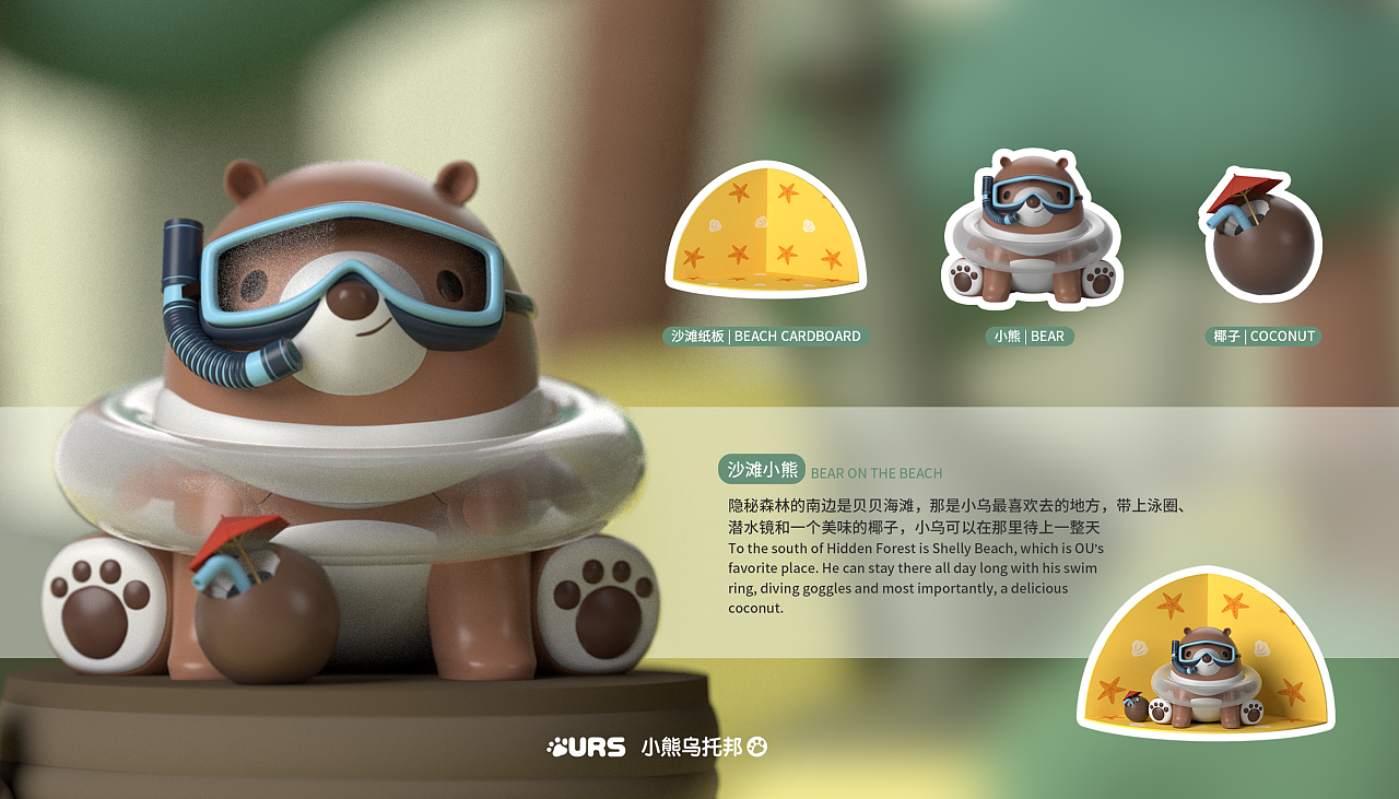 盲盒设计-小熊乌托邦