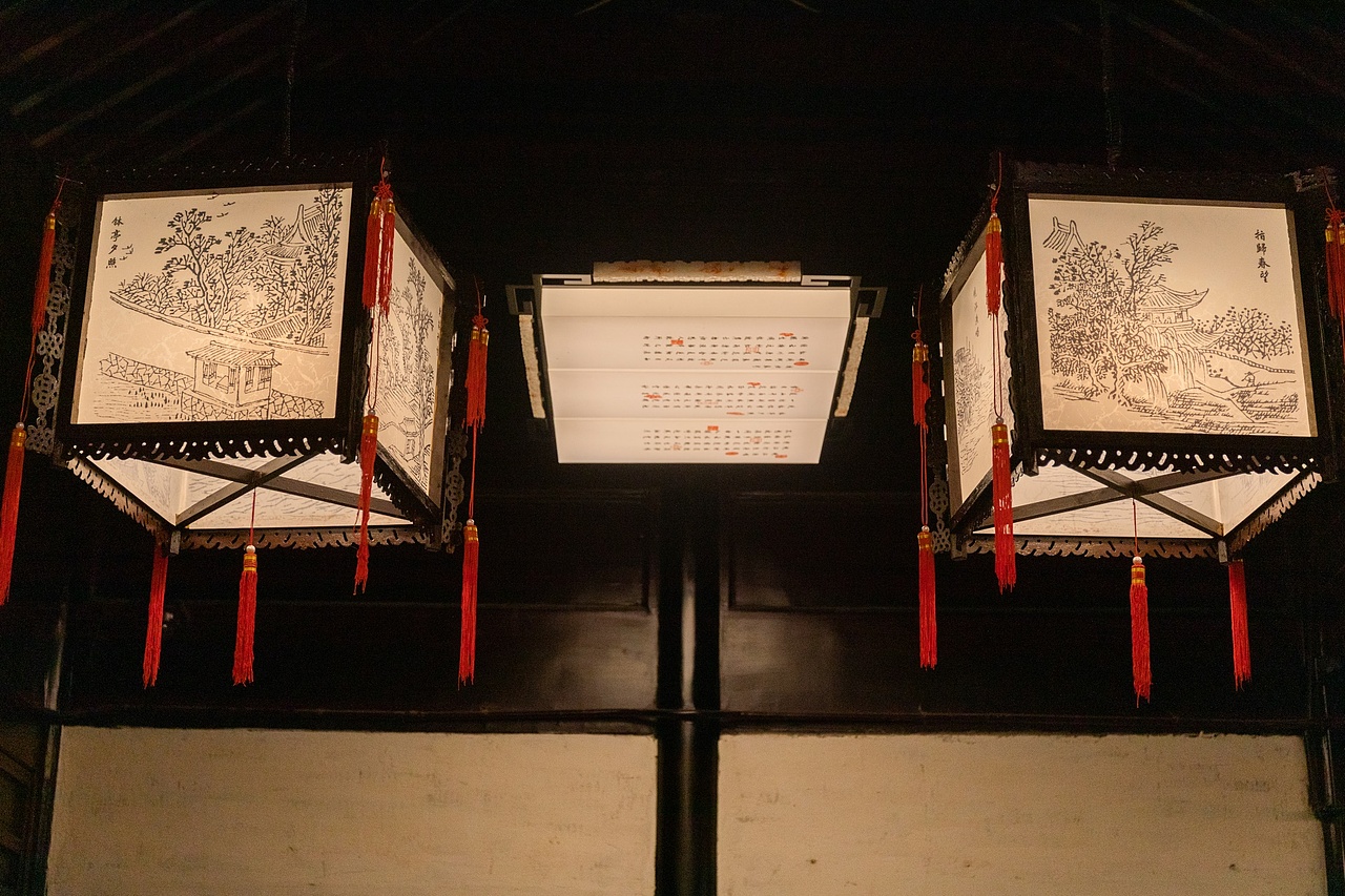 周庄古镇沈厅秋日美景