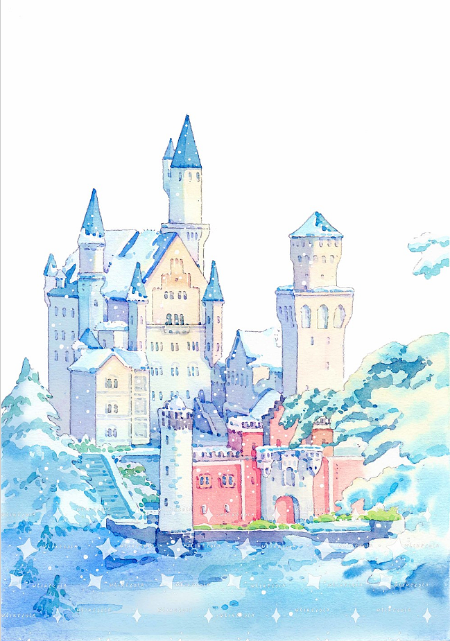 水彩插画建筑|和纸胶带|街景、城堡（图ZMjY1ODI4MzA4） - 商业插画 - 站酷设计师想坐白鹭上青天原创素材 - 站酷ZCOOL