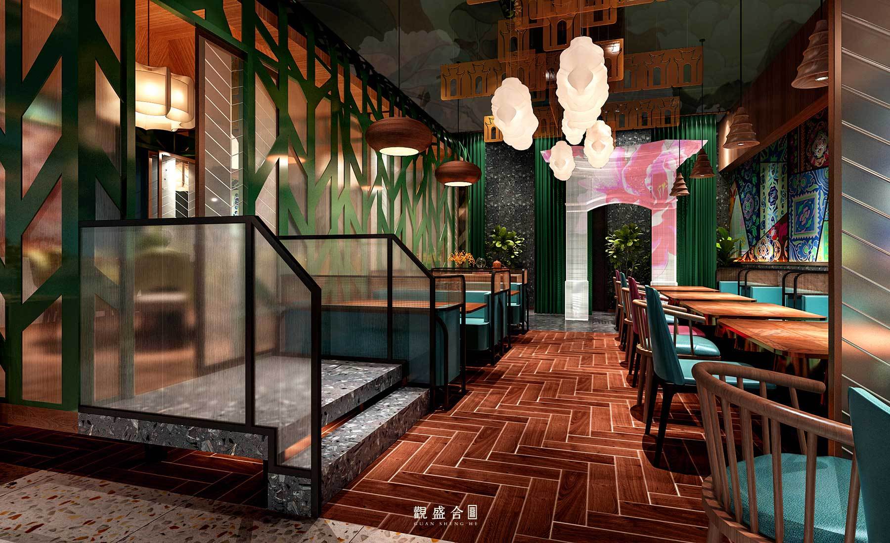 泰国菜餐厅设计——观盛合设计空间家装设计观盛合 原创作品 站酷 Zcool