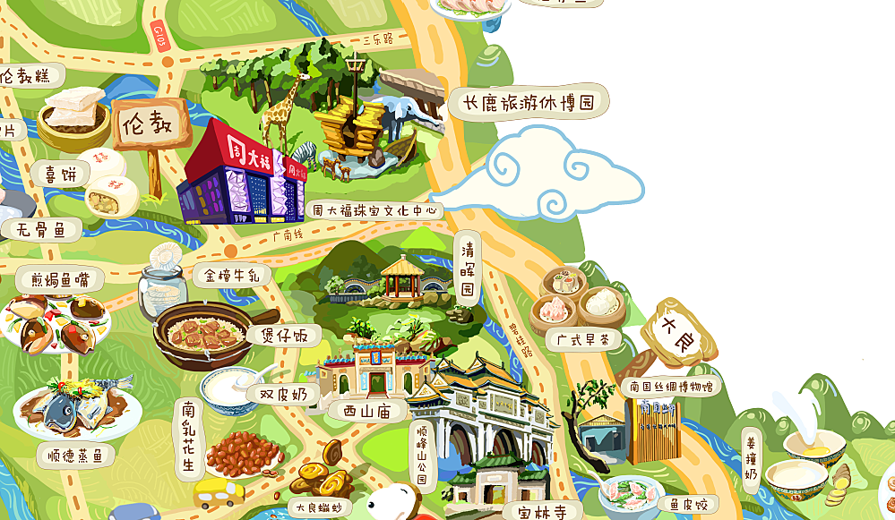 山西各地的美食地图手绘(山西各地的美食分布情况画一幅美食地图)
