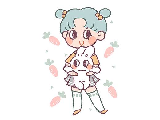 一周穿搭 | 和纸胶带插画 