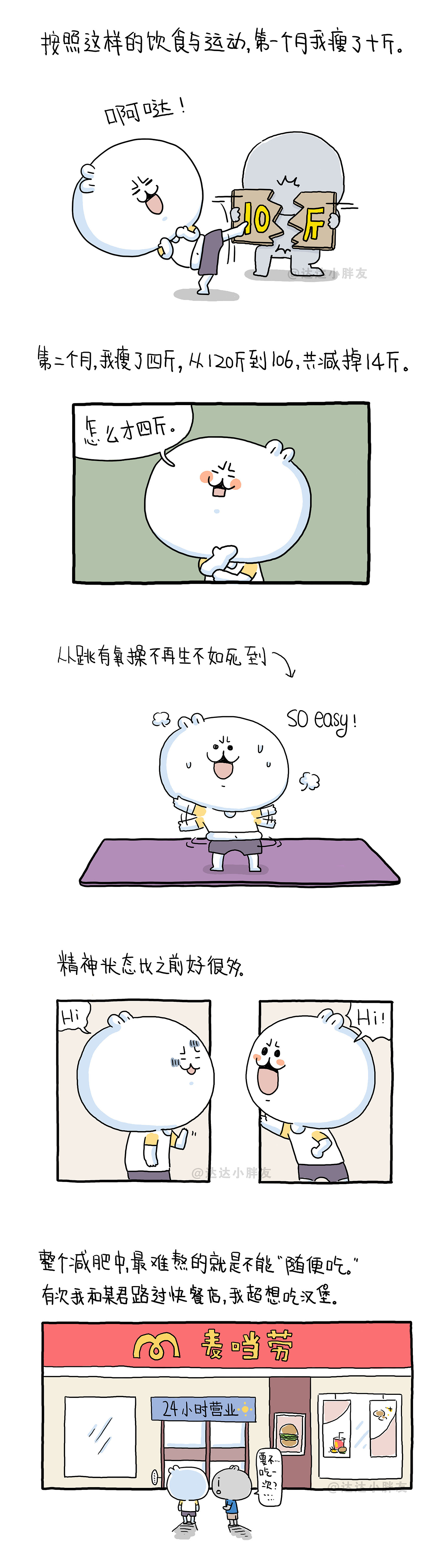 《歪耳兔减肥记》第三话（图ZNjI4NTQxODg=） - 绘本 - 站酷设计师dadashuo1原创素材 - 站酷ZCOOL