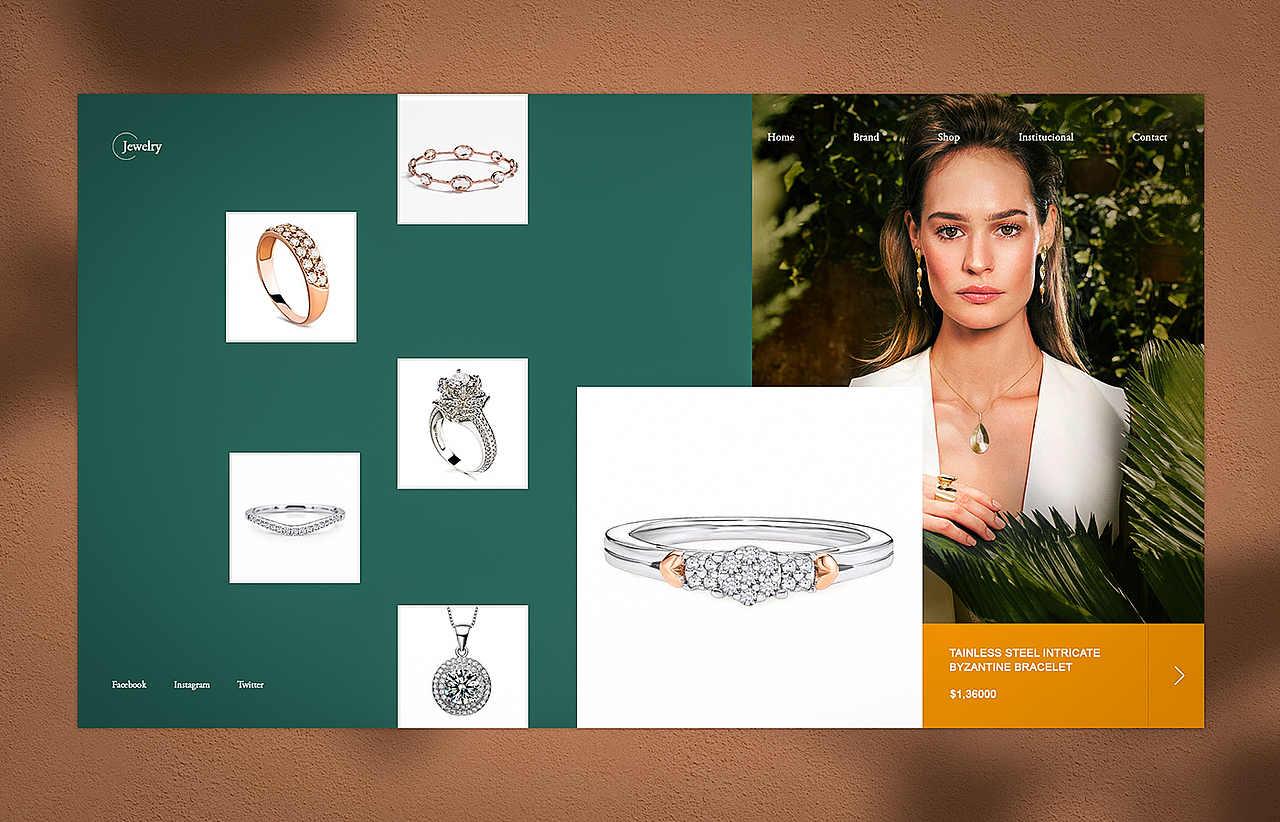Jewelry website design（图ZMTYyNzY3OTA4） - 企业官网 - 站酷设计师康阳_K原创素材 - 站酷ZCOOL