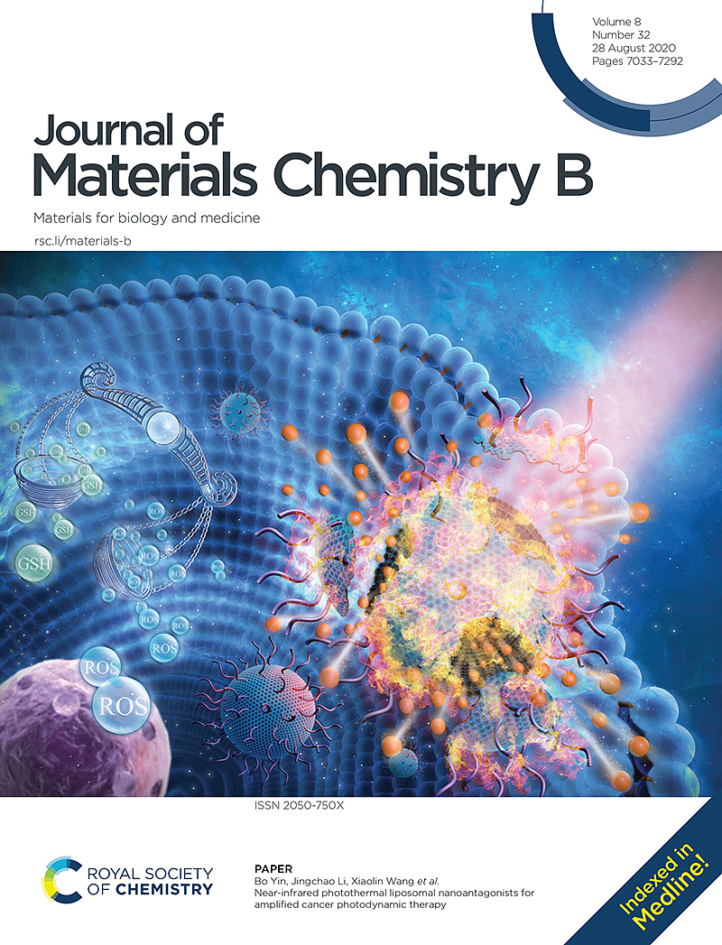 《Journal of Materials Chemistry B》期刊封面_Zhuo_zn站酷ZCOOL