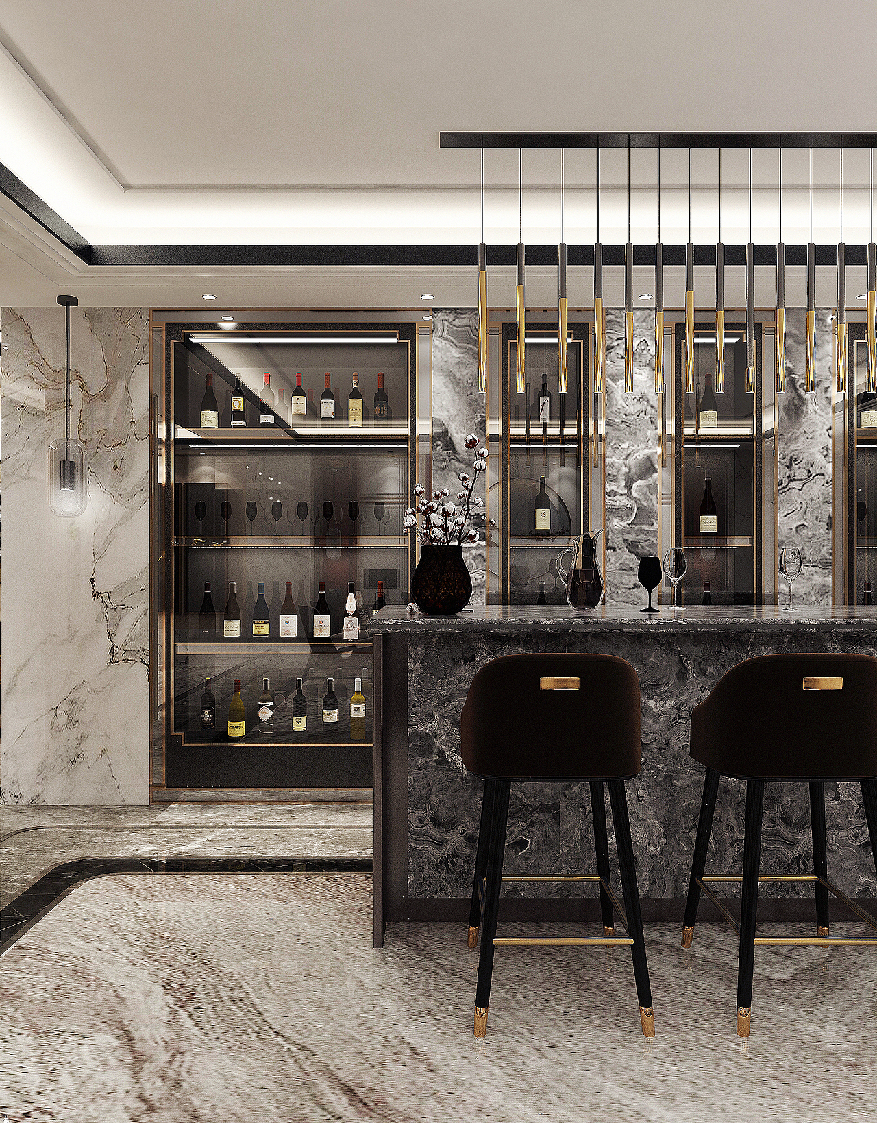 凤凰云墅600平独栋别墅新中式（图ZMjI0NzMzNzM2） - 家装设计 - 站酷设计师L文君原创素材 - 站酷ZCOOL