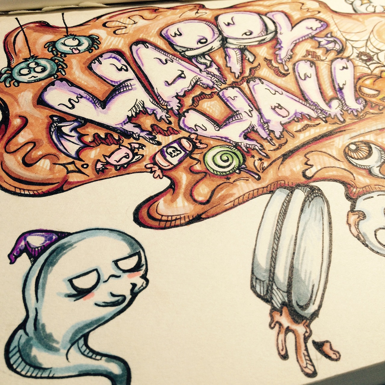 懒懒的万圣节（图ZMzU5MzI0NDQ=） - 新锐潮流插画 - 站酷设计师海洋薇生物原创素材 - 站酷ZCOOL