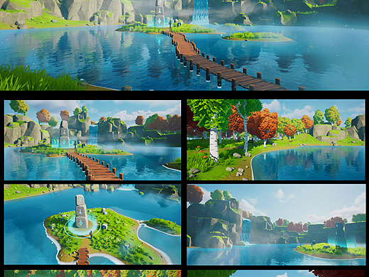 UE4-湖中岛