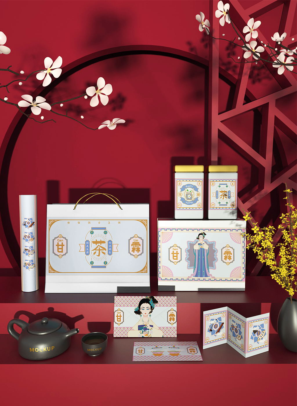 小清新古风美人（图ZMjgxMDYwNTg0） - 商业插画 - 站酷设计师糖醋小婷子原创素材 - 站酷ZCOOL