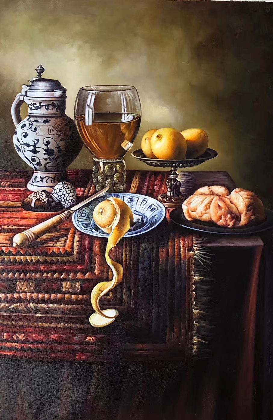 静物油画|纯艺术|绘画|壹伍玖艺术_原创作品-站酷(zcool)