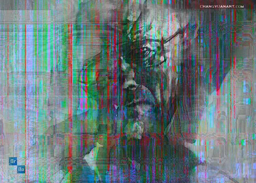 Glitch Art， 迷幻版 《绝命毒师》（图ZMjQ3NDQ2NjA=） - 艺术插画 - 站酷设计师肠子实验室原创素材 - 站酷ZCOOL