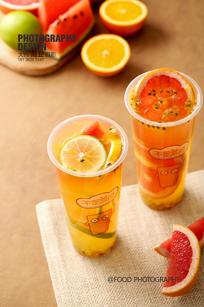 美食摄影 网红奶茶