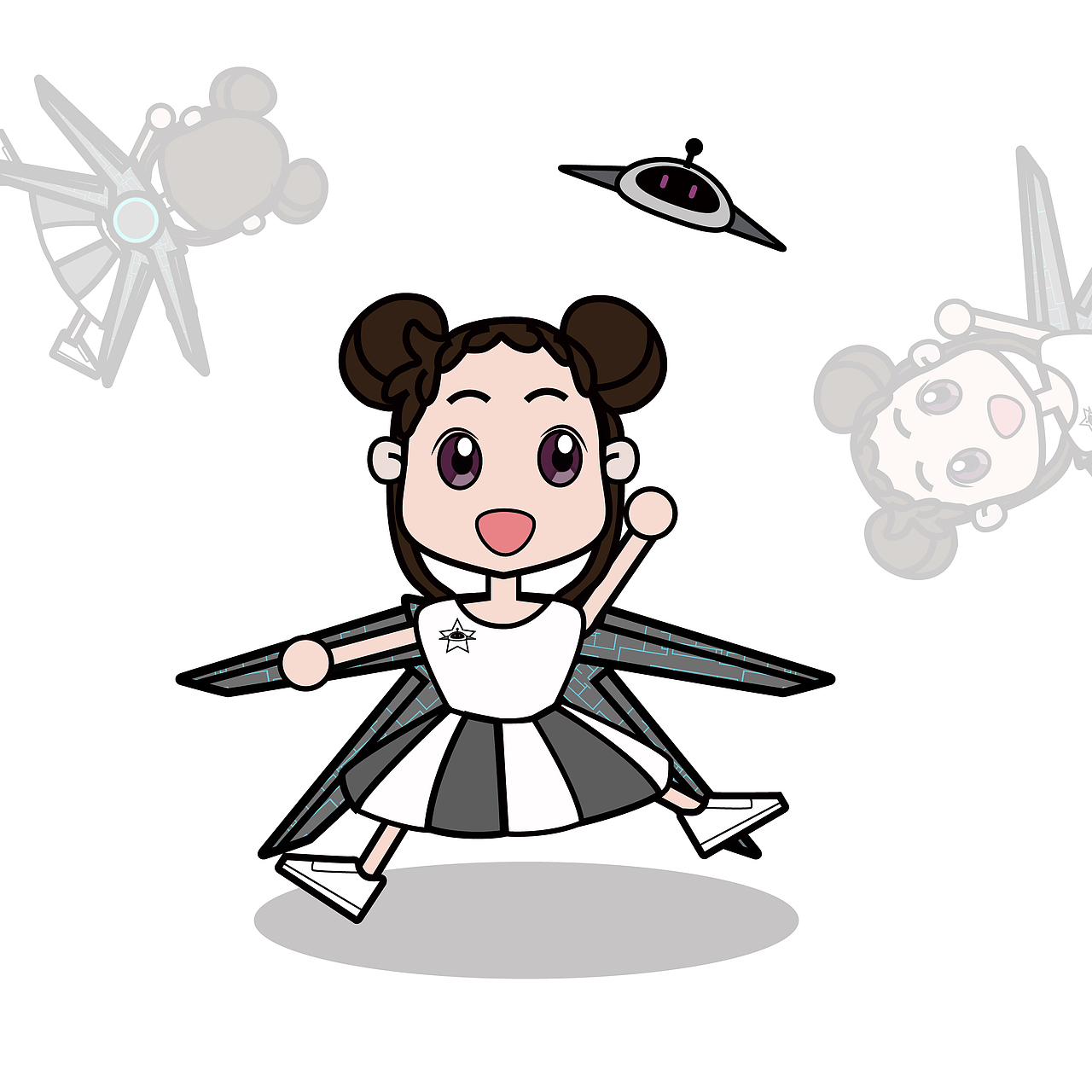 航空小分队（图ZNTkxNDQ0MDQ=） - 品牌 - 站酷设计师蓝色的大眼怪原创素材 - 站酷ZCOOL