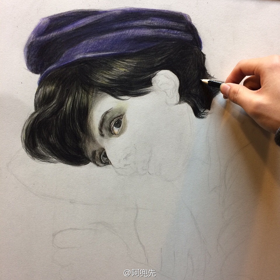 彩铅《小园丁》（图ZMjA3Nzk4NTU2） - 绘画 - 站酷设计师A兜先原创素材 - 站酷ZCOOL