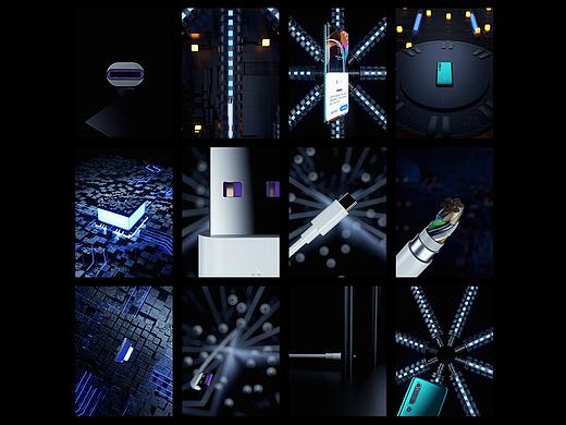 一款数据线动画