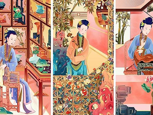 国风-十二美人图