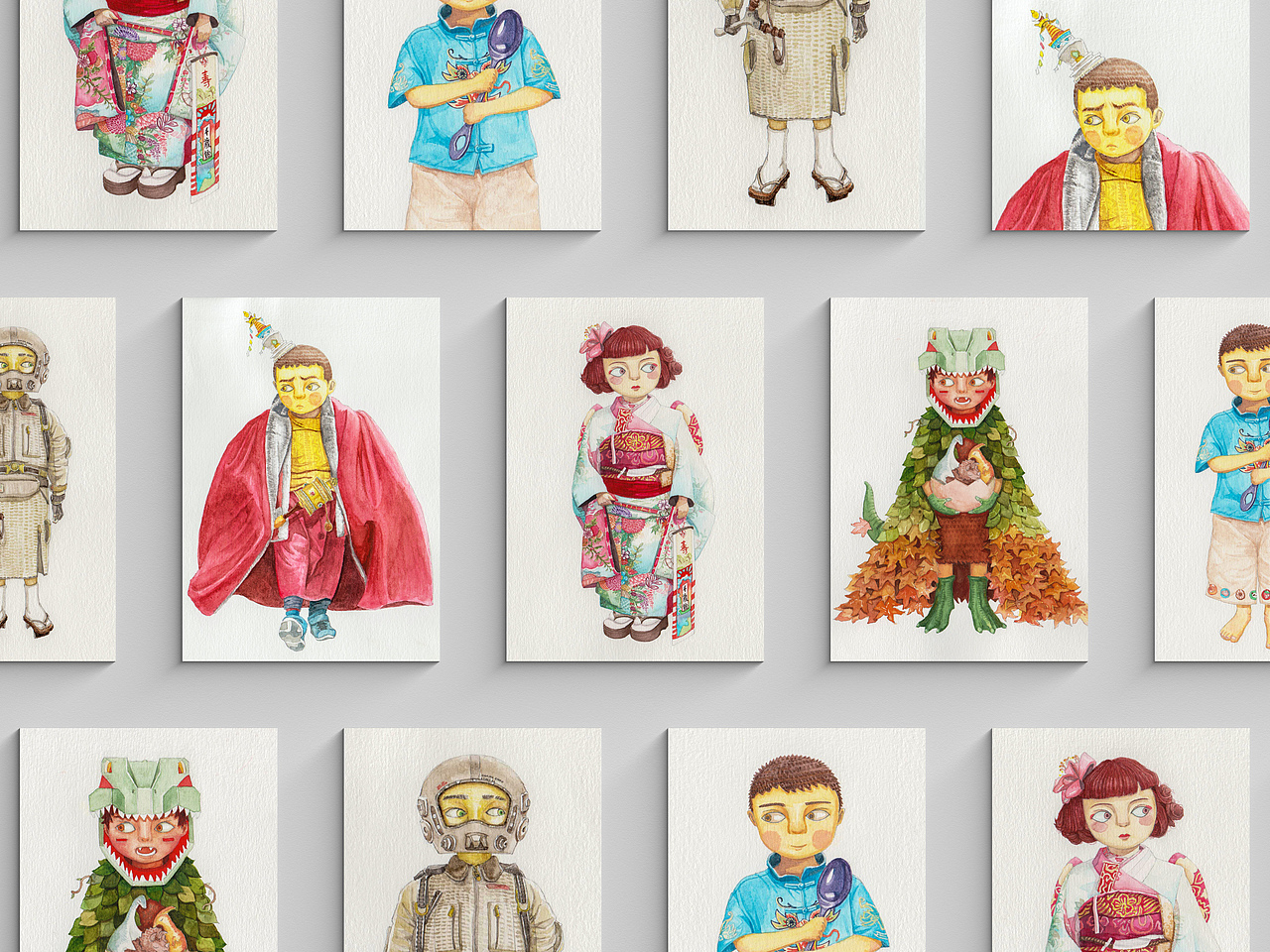 人物插画 | 那些年我画过的小人物