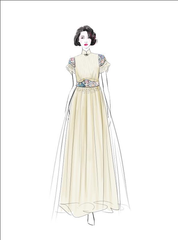 中式旗袍礼服（图ZMTg4OTkxNzM2） - 正装/礼服 - 站酷设计师衍生chen原创素材 - 站酷ZCOOL