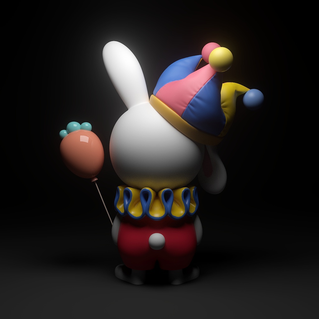 小丑poppy建模渲染（图ZMjU2NDc2MTQw） - 人物/生物 - 站酷设计师不眠的夜猫子原创素材 - 站酷ZCOOL