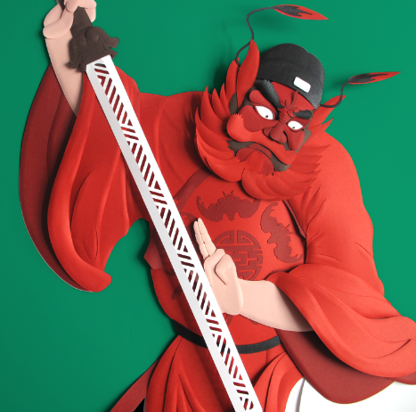 钟馗(80cm左右高)