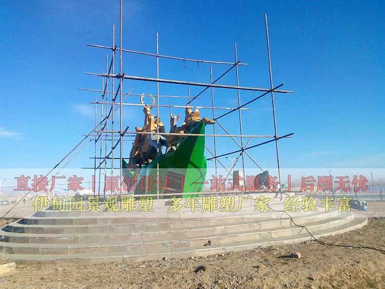 11米鹿雕塑，动物不锈钢雕塑，广场不锈钢雕塑（图ZMjgyNTg5NDg0） - 景观设计 - 站酷设计师伊甸园校园雕塑厂原创素材 - 站酷ZCOOL