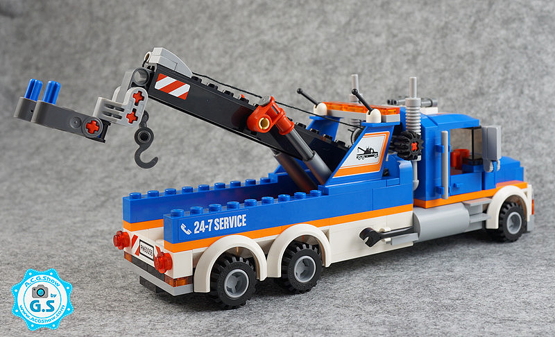 gs品鉴lego乐高60056城市系列大型拖车