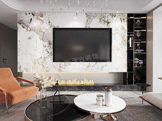 江山樾装修,九曲河江山樾大平层装修,天古设计师谭超