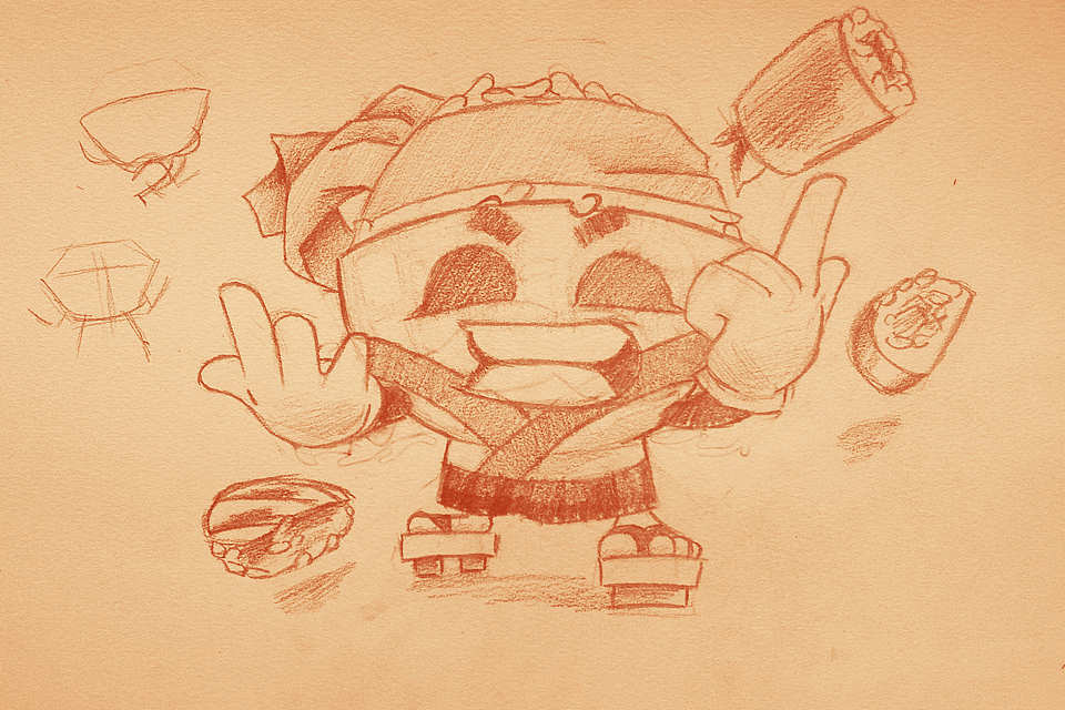 更平易近人的第二张手稿，寿司店的米饭先生