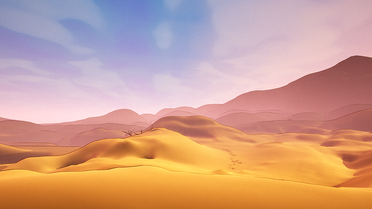 荒芜的戈壁沙漠|三维|场景|pckart - 原创作品 - 站酷 (zcool)