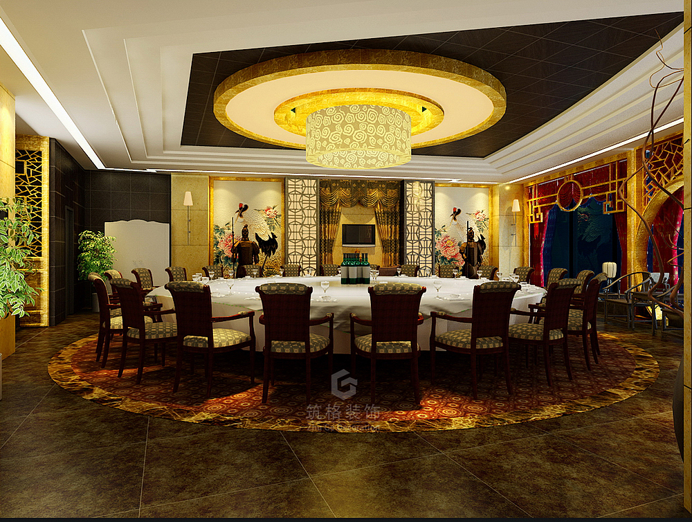 丰禾银座效果图—绵阳专业餐厅装修设计|室内空间设计