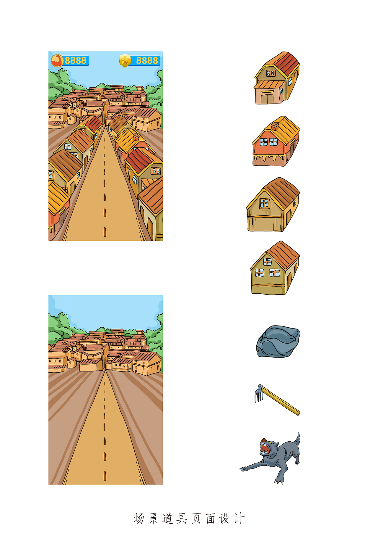 “扫黑除恶大闯关”H5游戏绘制（图ZMTUyNTM3MjI0） - 游戏/娱乐 - 站酷设计师森特笑虎原创素材 - 站酷ZCOOL