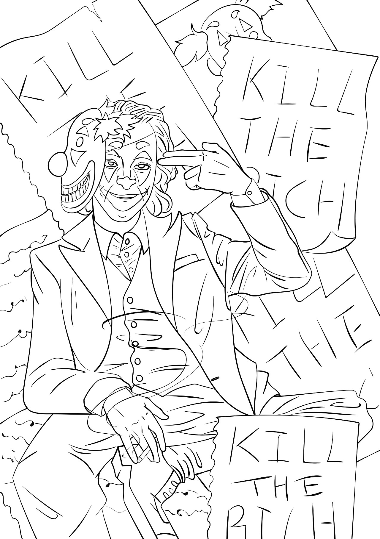 joker|插画|新锐潮流插画|鬼鬼0210 - 原创作品 - 站酷 (zcool)