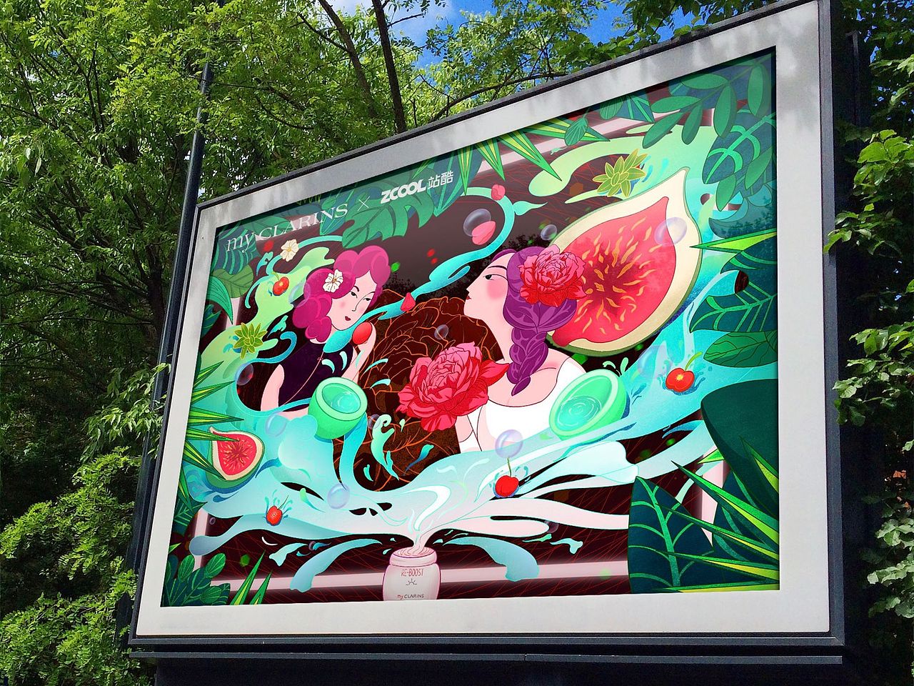 #my CLARINS 寻找天然好食肌 × 分享肌（图ZMjk3MDAwMzI0） - 海报 - 站酷设计师驰山HUI原创素材 - 站酷ZCOOL