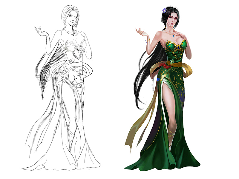 游戏人物原画（图ZMTg5MDUwMzAw） - 宣传物料 - 站酷设计师wqt11原创素材 - 站酷ZCOOL