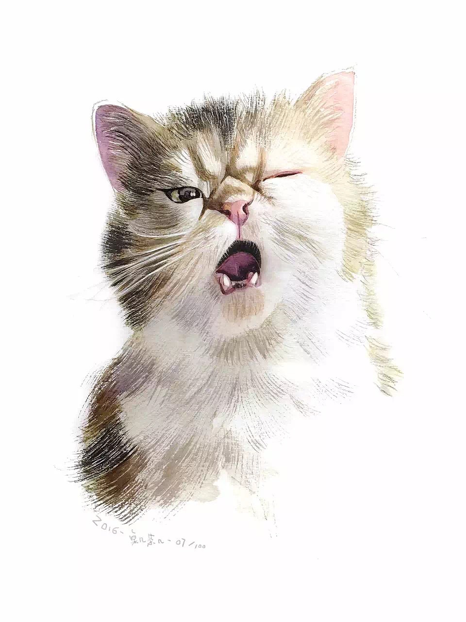 #存图# 没完成的100只猫（图ZMTc0MDM1ODg4） - 创作习作 - 站酷设计师汪野心原创素材 - 站酷ZCOOL