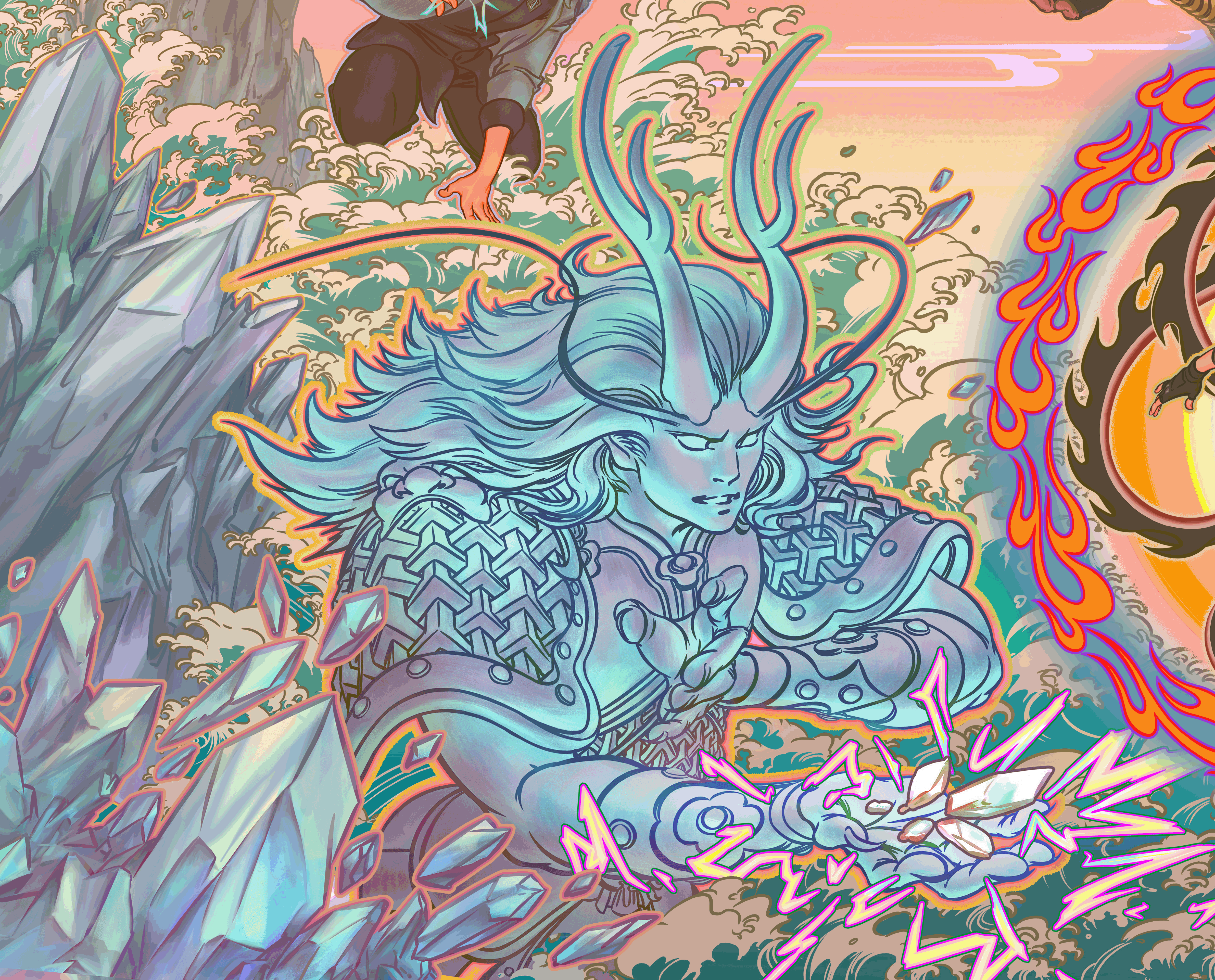 电影《哪吒重生》海报（图ZMjQ0NDQ4NTU2） - 商业插画 - 站酷设计师贾叽叽叽叽叽叽叽原创素材 - 站酷ZCOOL