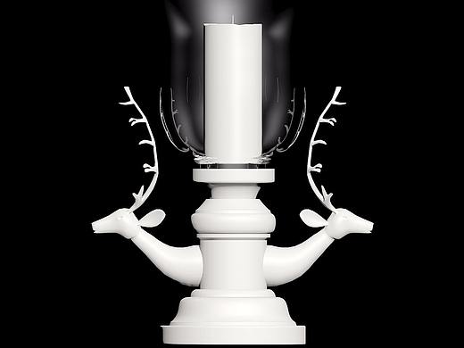 3dsmax鹿型烛台制作2