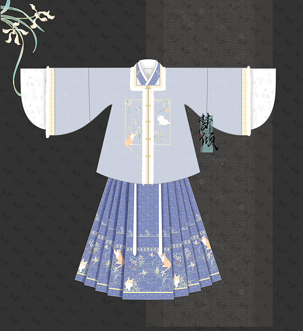 待出一明制汉服稿（图ZMzQ4OTA4MzI0） - 传统/民族服饰 - 站酷设计师梦倾汉服原创素材 - 站酷ZCOOL