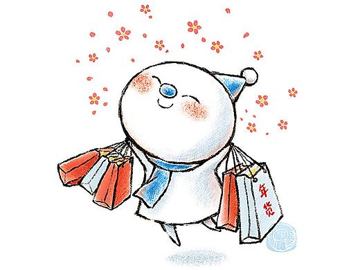 2019雪娃娃買年貨～（個(gè)人主頁(yè)-ZMzMxNDA5MDg=） - 繪本 - 站酷設(shè)計(jì)師雪娃娃童話原創(chuàng)素材 - 站酷ZCOOL
