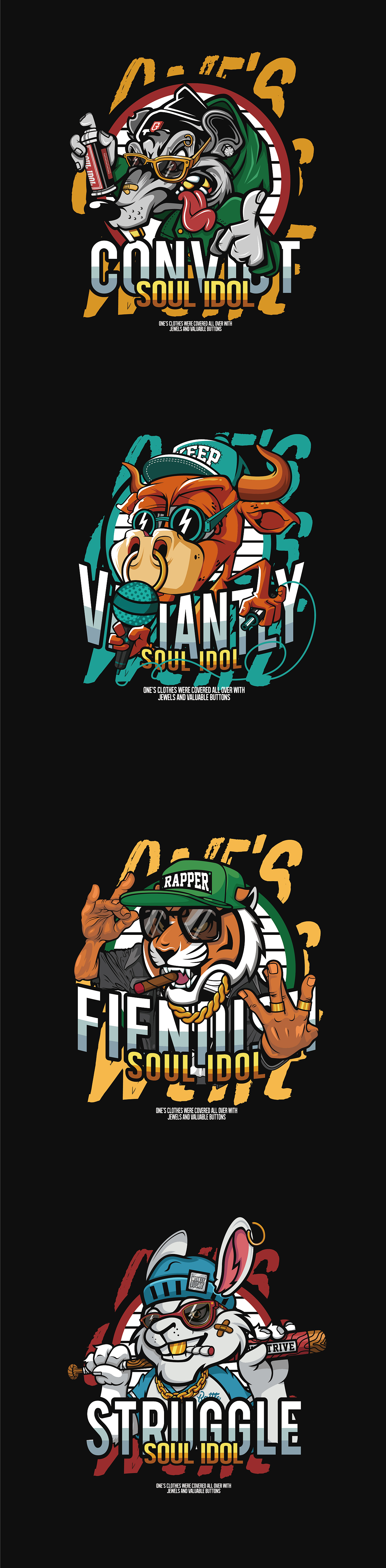 中国-十二生肖结合hiphop设计