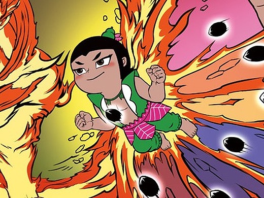 ip形象1721191年前古代红发男射手插画-游戏原画40032年前漫画风格的