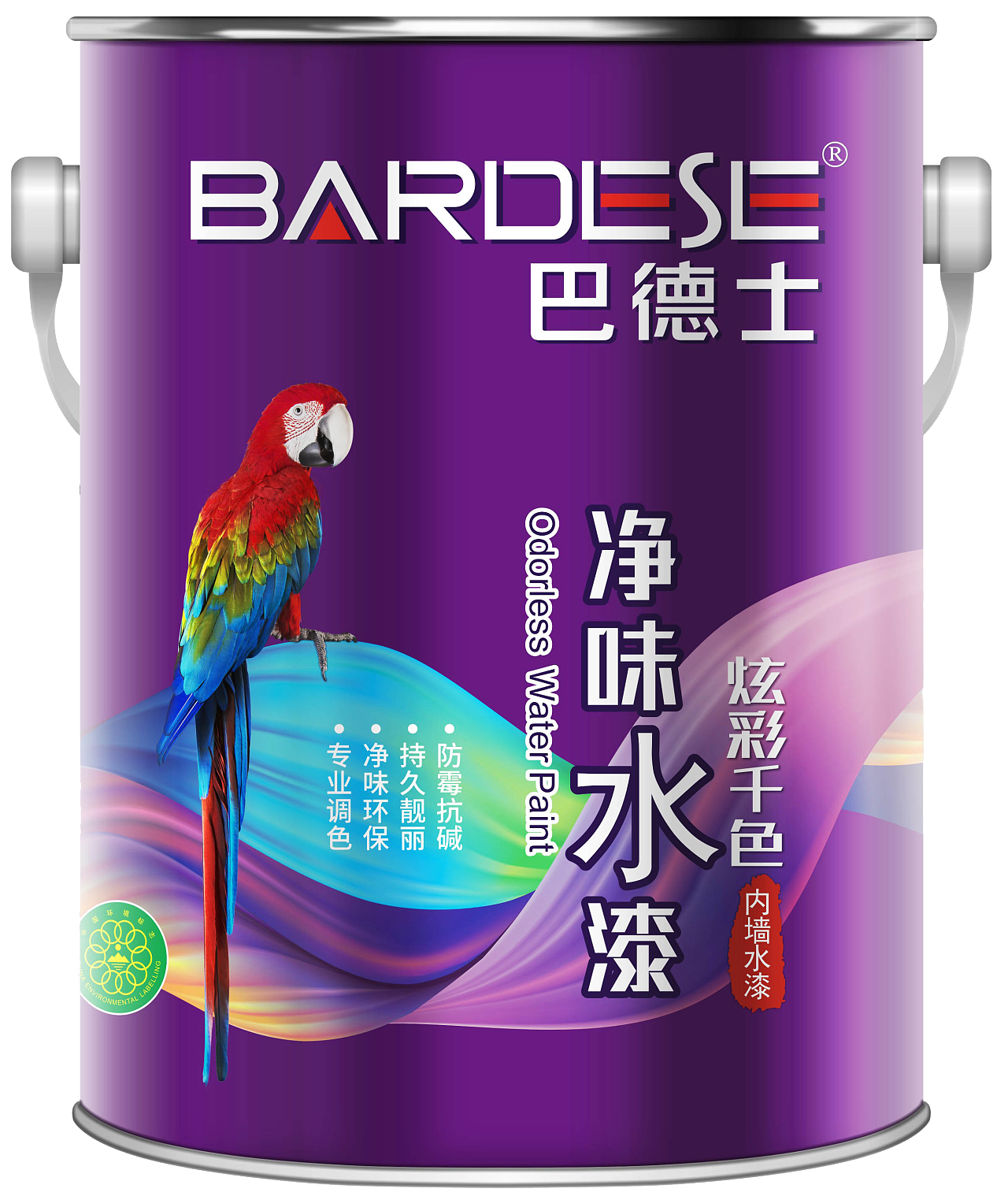 5l巴净味水漆炫彩千色巴德士漆