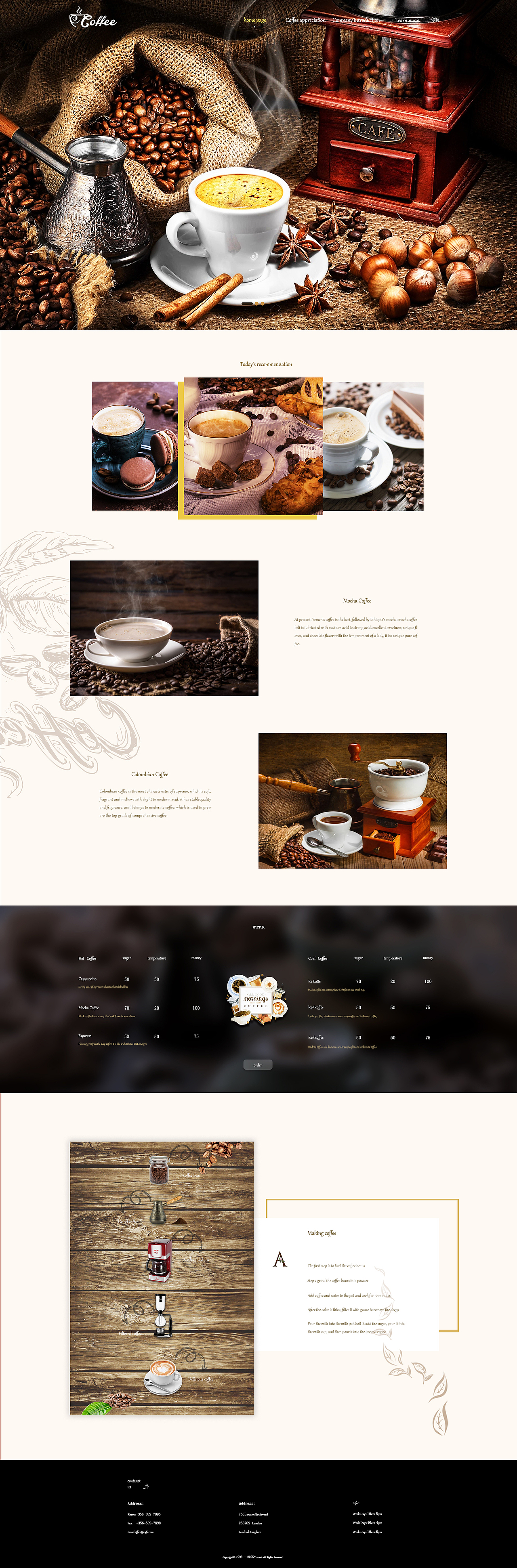 咖啡企业站（图ZMjA5NTMxMDAw） - 其他UI - 站酷设计师Z34029621原创素材 - 站酷ZCOOL