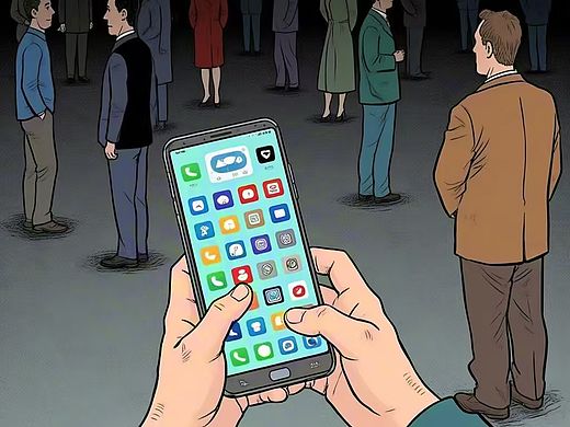 每天都在高强度使用社交网络，实际上却没有任何社交（个人主页-ZNzA2MDA0ODg=） - AI作品 - 站酷设计师黄桃果爸原创素材 - 站酷ZCOOL