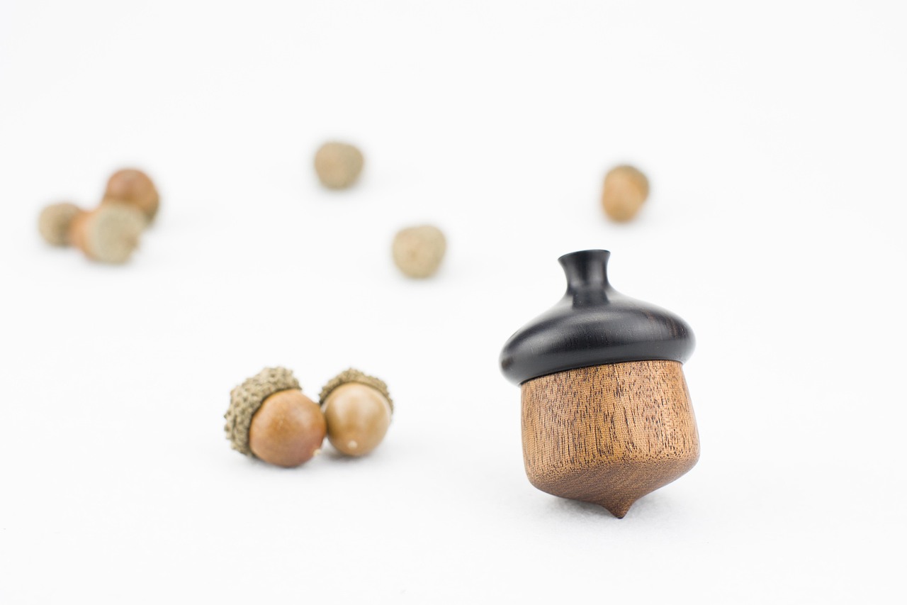 《恒家之造》 创意纯手工木质戒指盒 橡果戒指盒